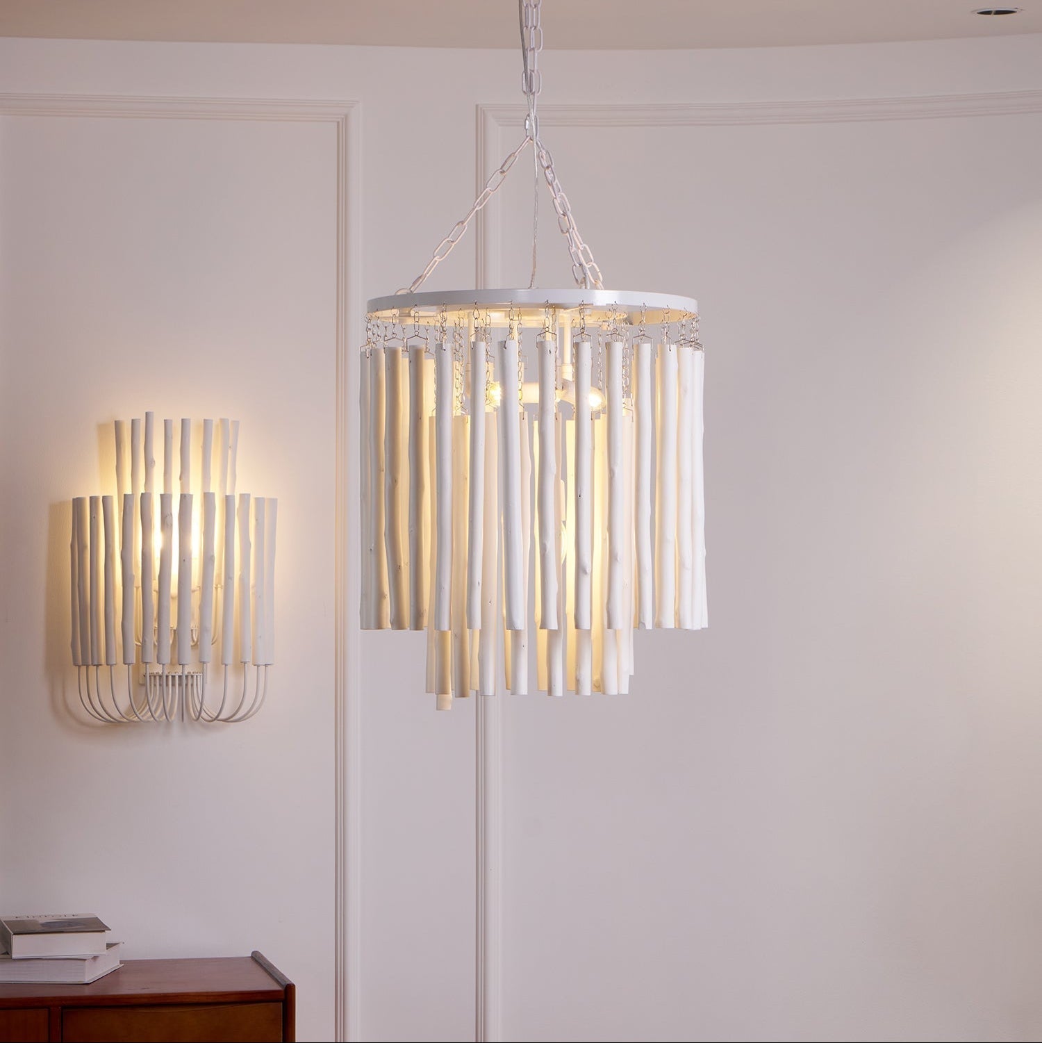 Nyphaiel Postmodern Luxury Wood Chandelier