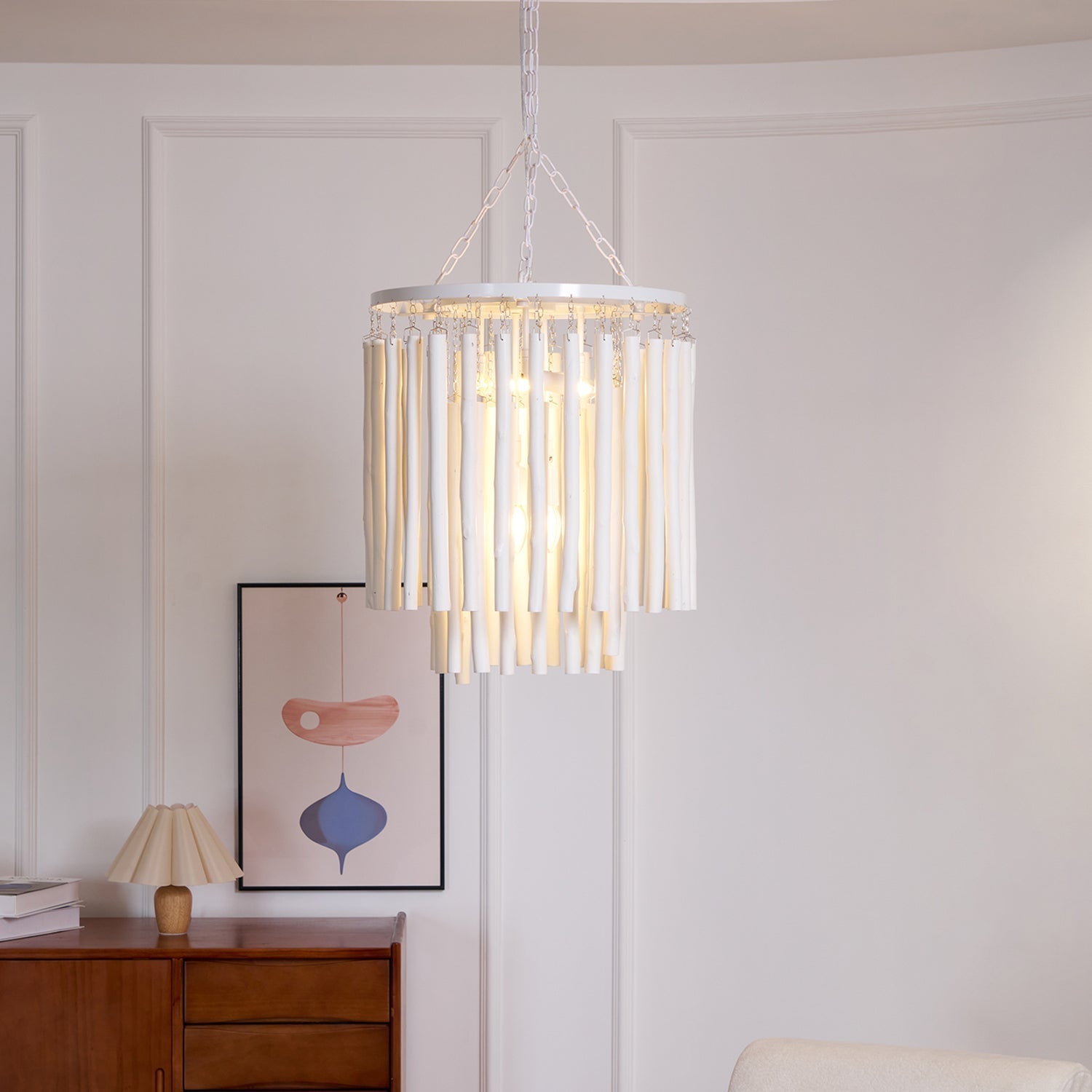 Nyphaiel Postmodern Luxury Wood Chandelier