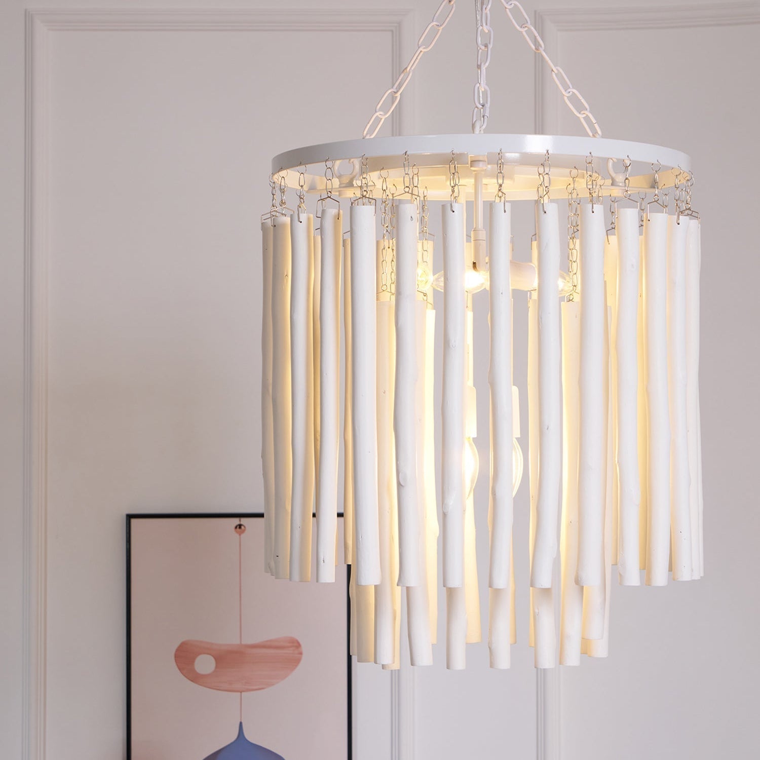 Nyphaiel Postmodern Luxury Wood Chandelier