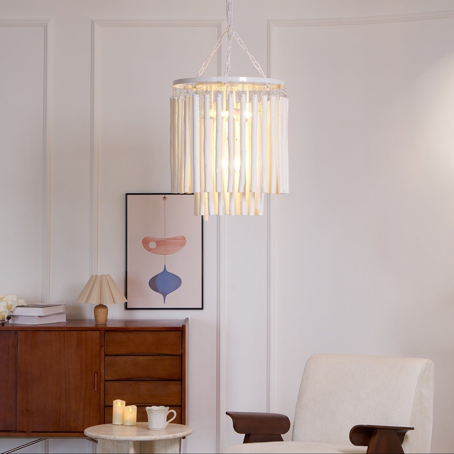 Nyphaiel Postmodern Luxury Wood Chandelier
