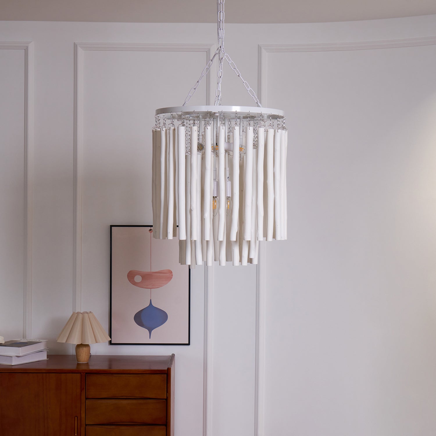 Nyphaiel Postmodern Luxury Wood Chandelier