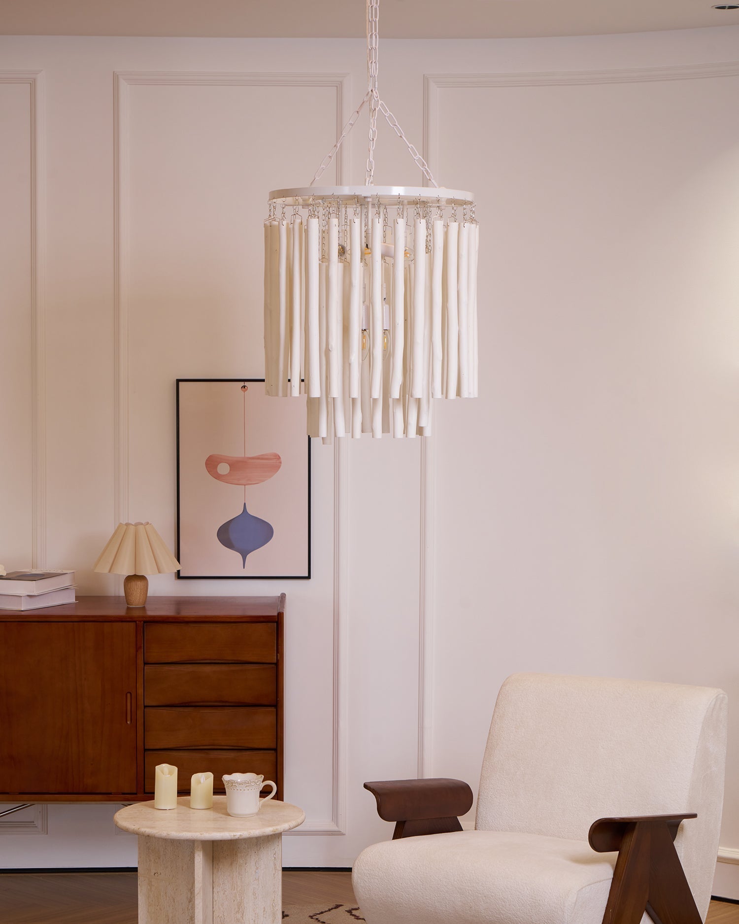 Nyphaiel Postmodern Luxury Wood Chandelier