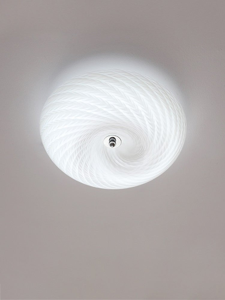 Swirl Glass Flush Mount