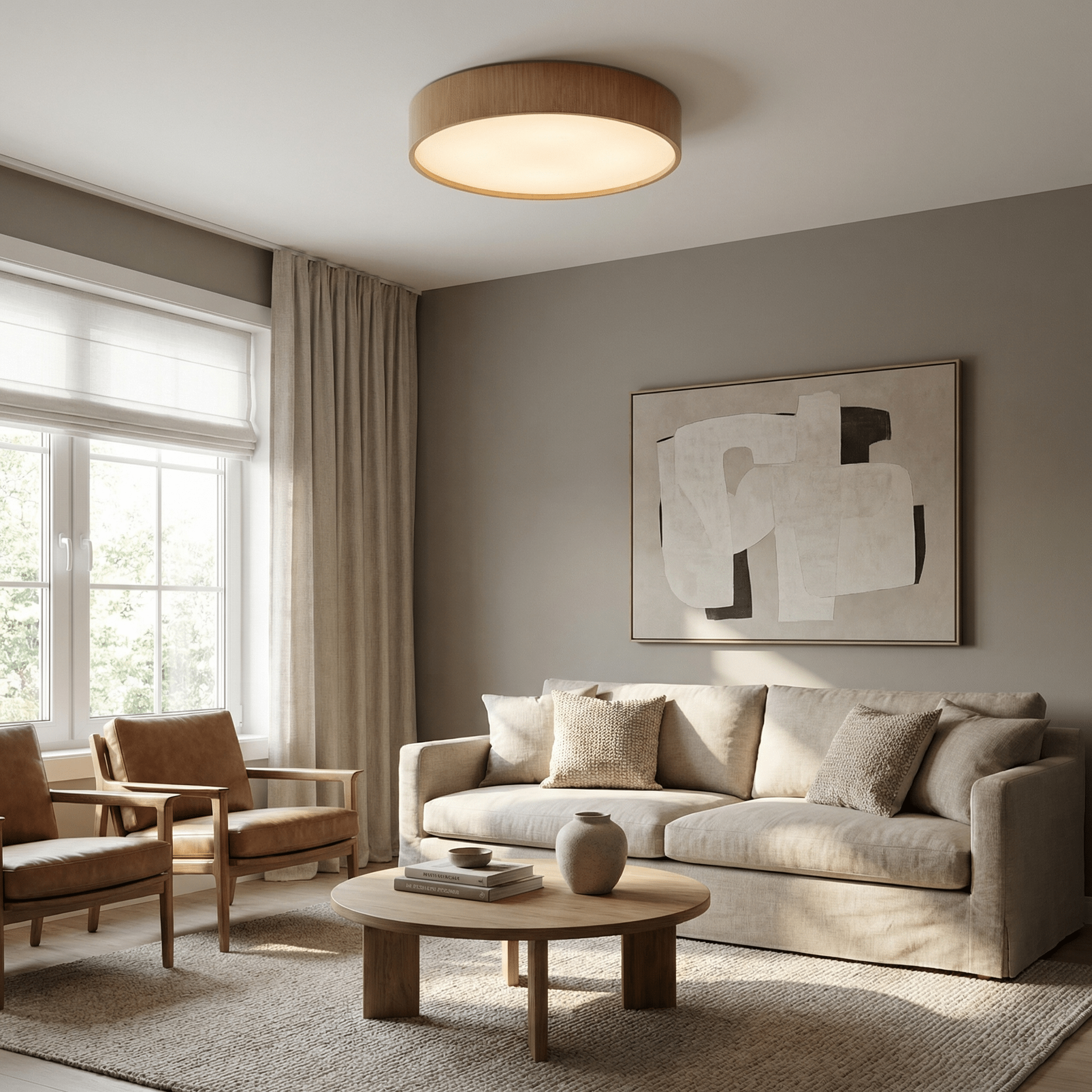 Miriena Pure Timber Ceiling Lamp