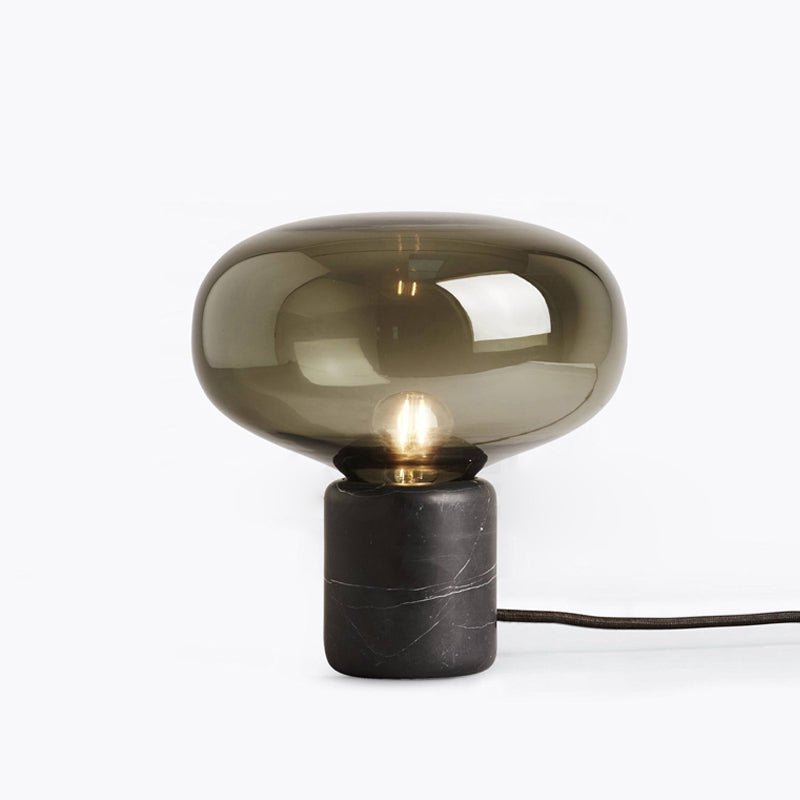Rova Marble Industrial Table Lamp - Neutral Decor
