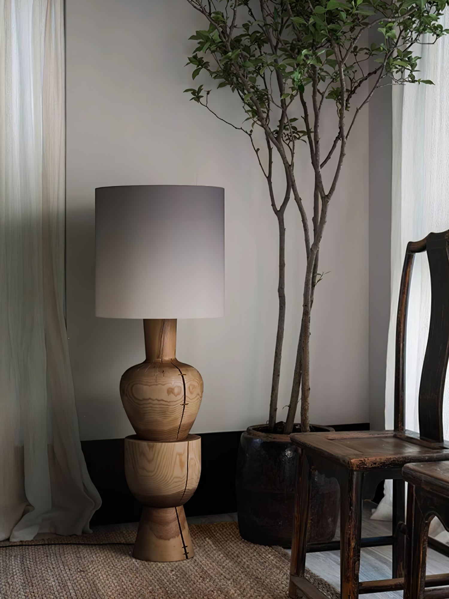Flynis Wooden Table Lamp