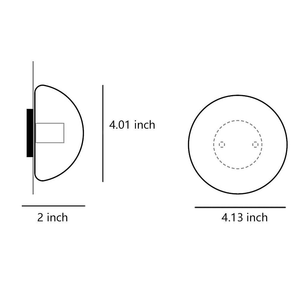 Tara Transparent Rustic LED Glass Outdoor Wall Lights