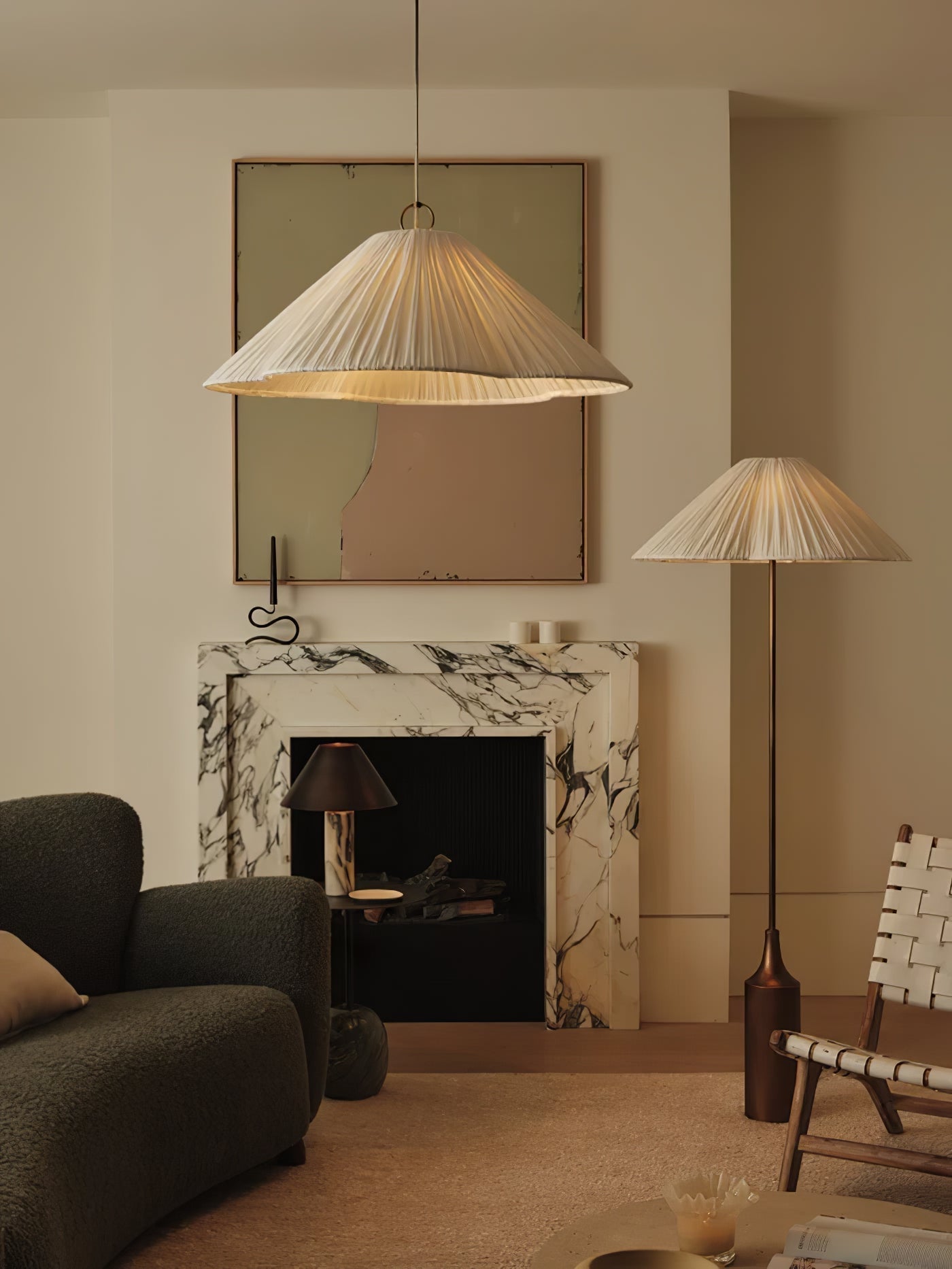 Zenith Bohemian Marble Floor Lamp