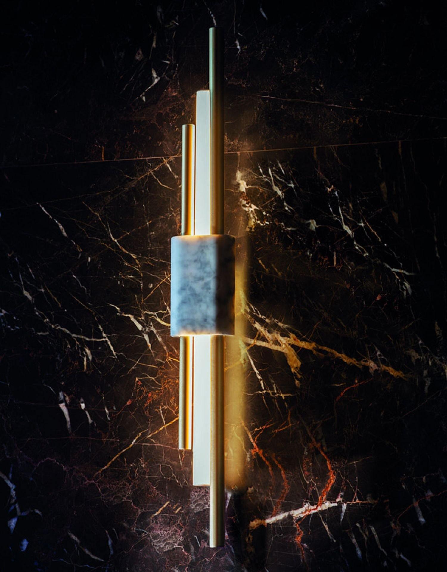 Mirenol Premium Nordic Art Marble Wall Light