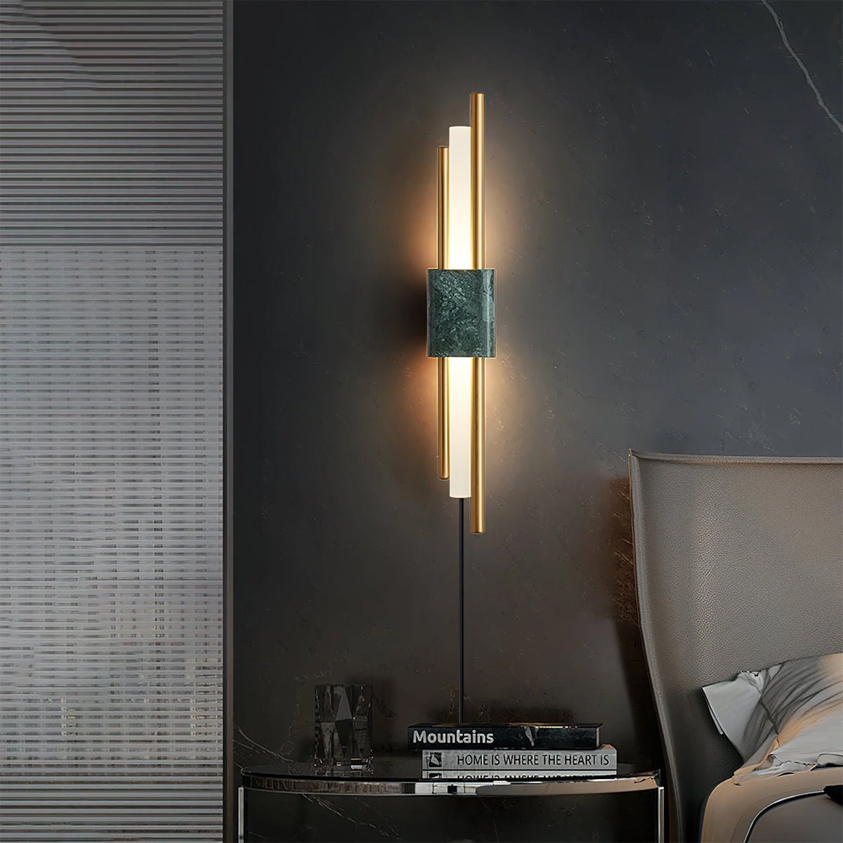 Evely Premium Nordic Art Plug In Marble Wall Light