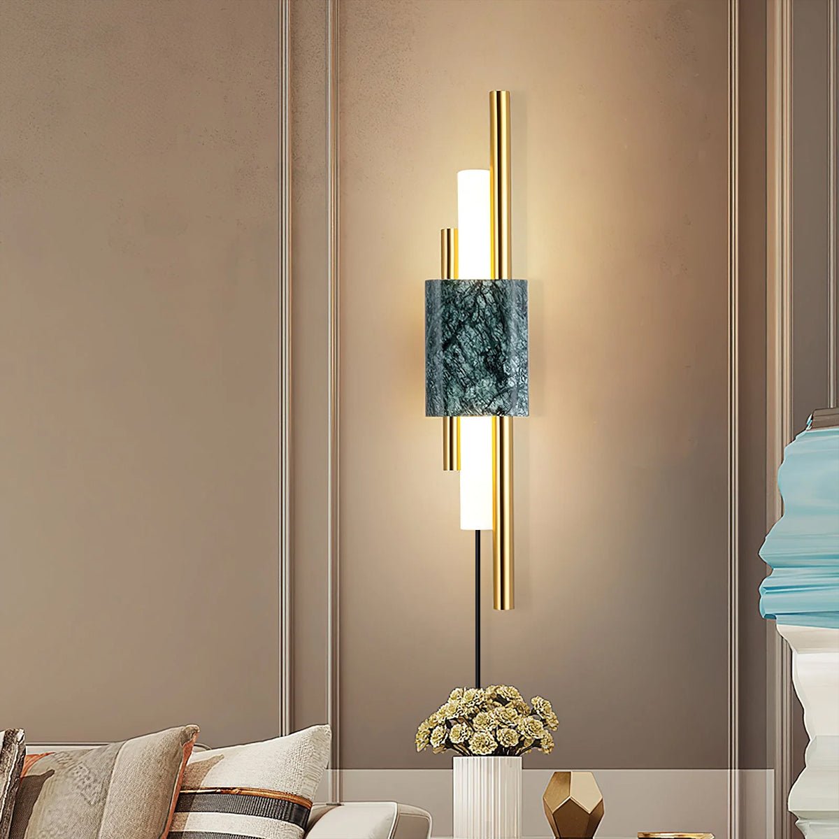 Evely Premium Nordic Art Plug In Marble Wall Light