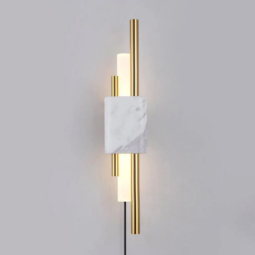 Evely Premium Nordic Art Plug In Marble Wall Light