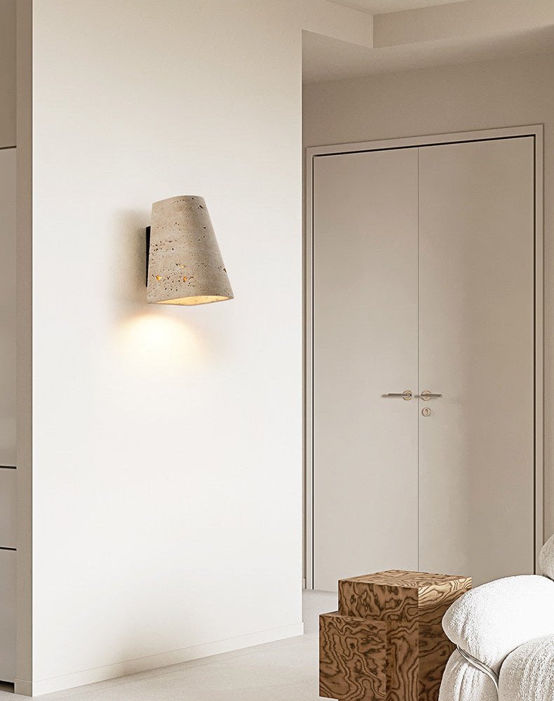 Tavren Travertine Wall Sconce