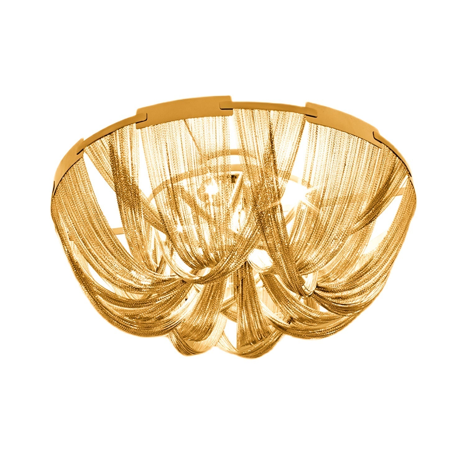 Talj Ceiling Light Tassel Aluminum Chain Nickel Frame