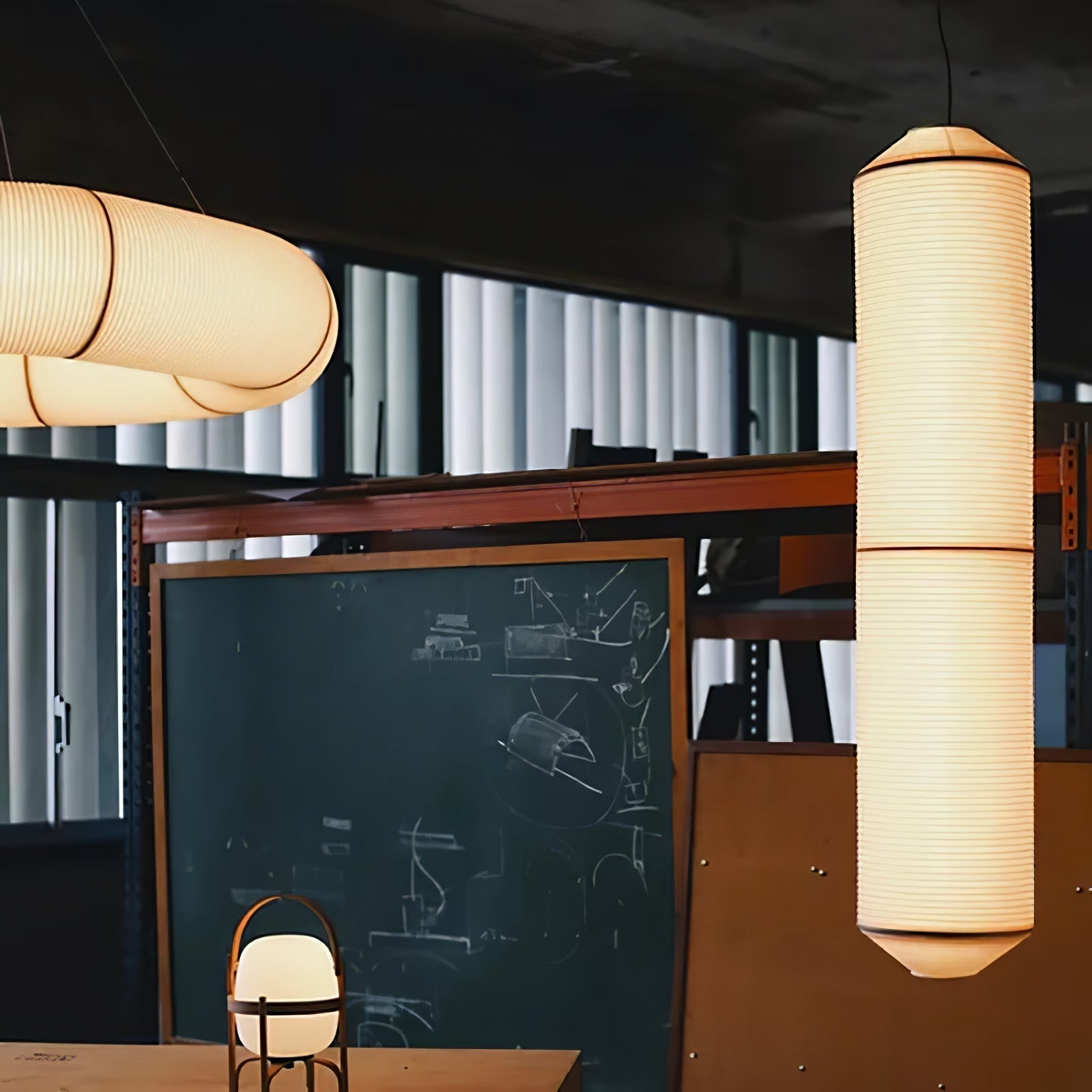 Oren Modern Minimalist Natural Mulberry Silk Pendant Lamp