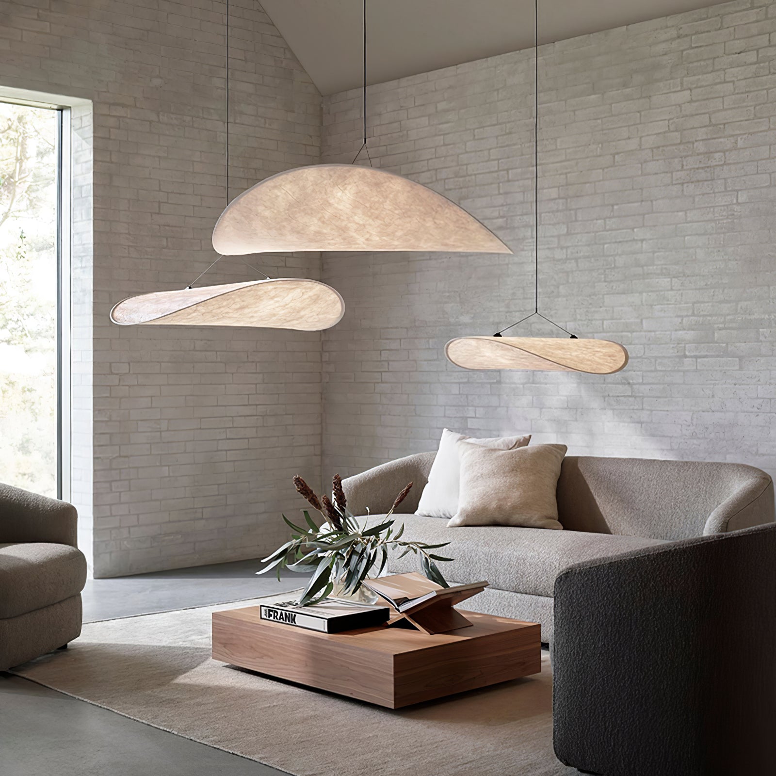 Larenol Paper & Glass Fiber Pendant Lamp