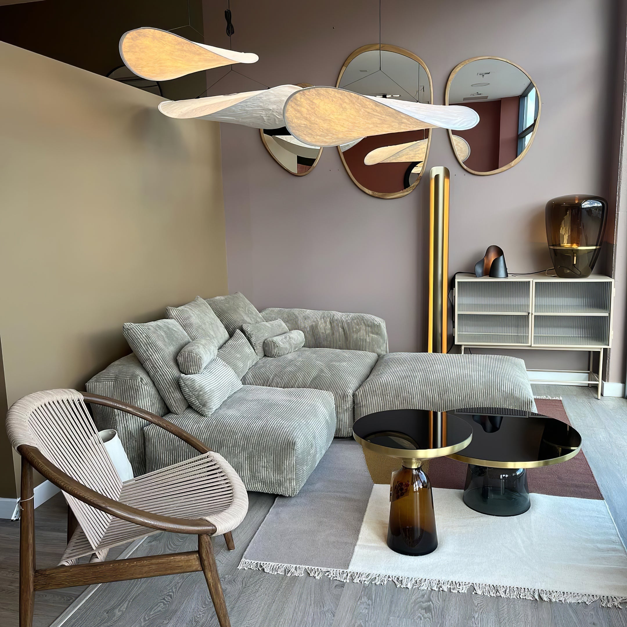 Larenol Paper & Glass Fiber Pendant Lamp