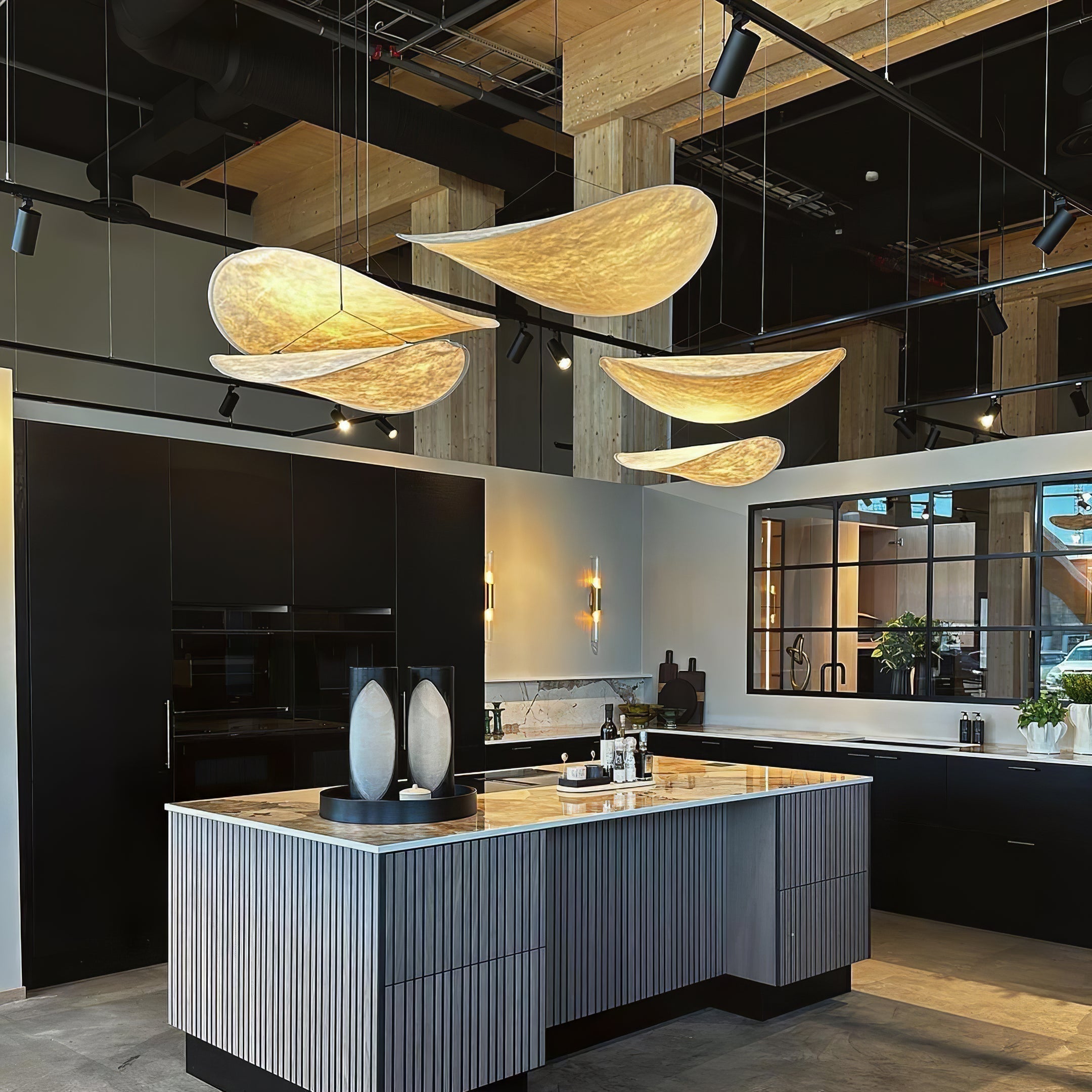 Larenol Paper & Glass Fiber Pendant Lamp