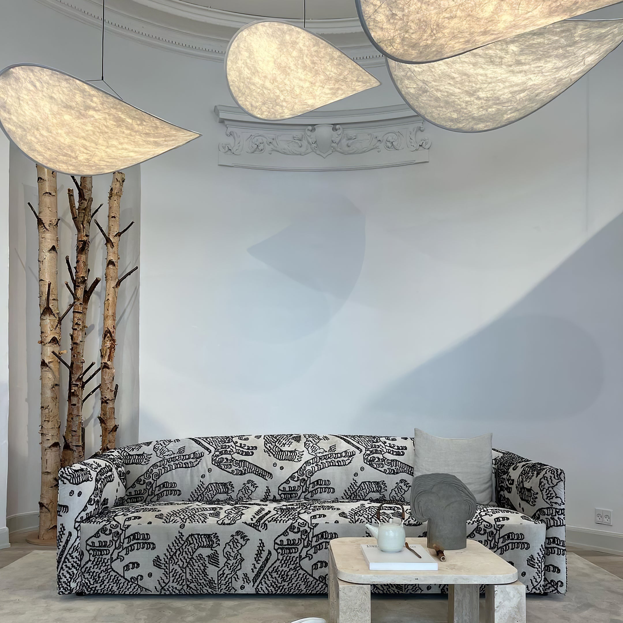 Larenol Paper & Glass Fiber Pendant Lamp