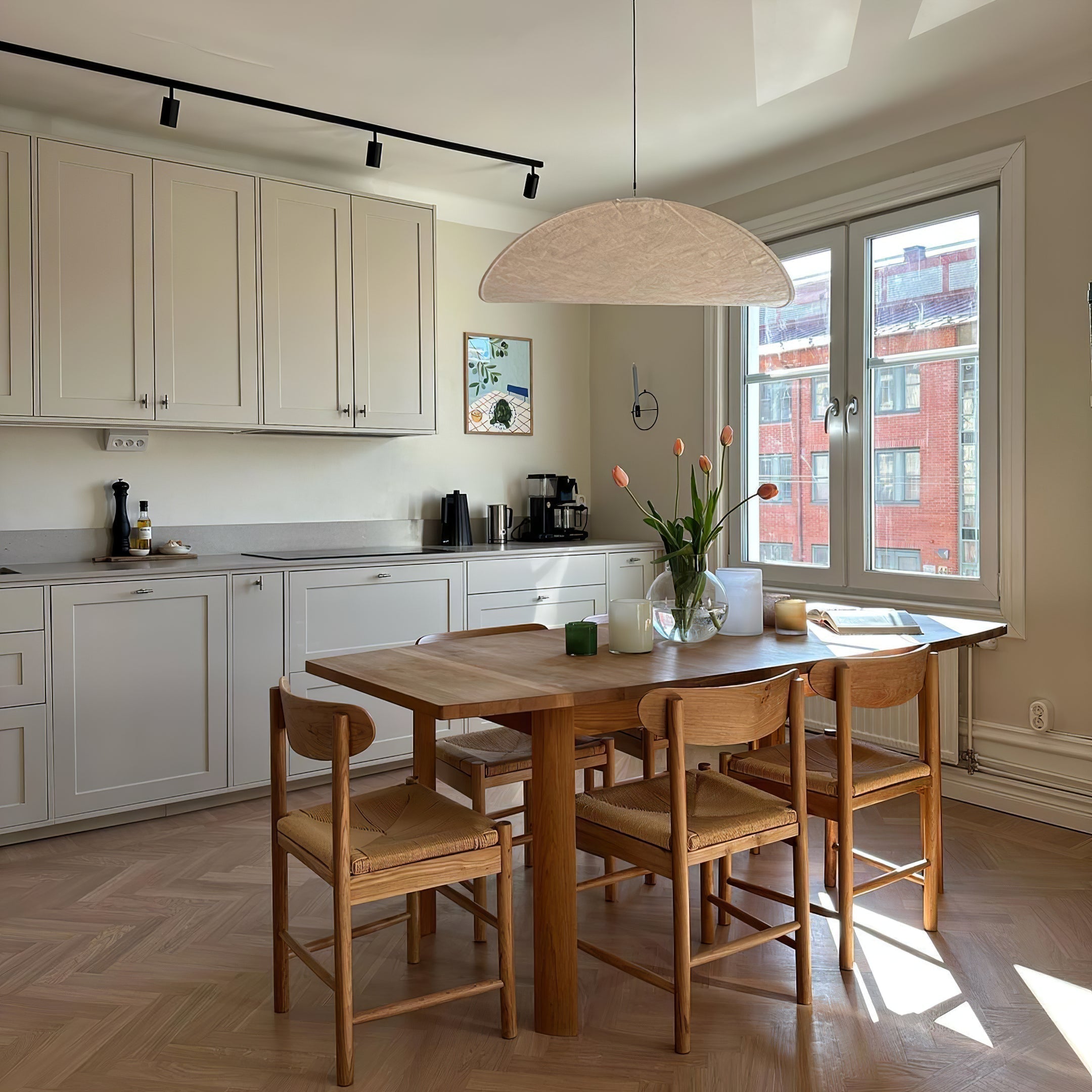 Larenol Paper & Glass Fiber Pendant Lamp