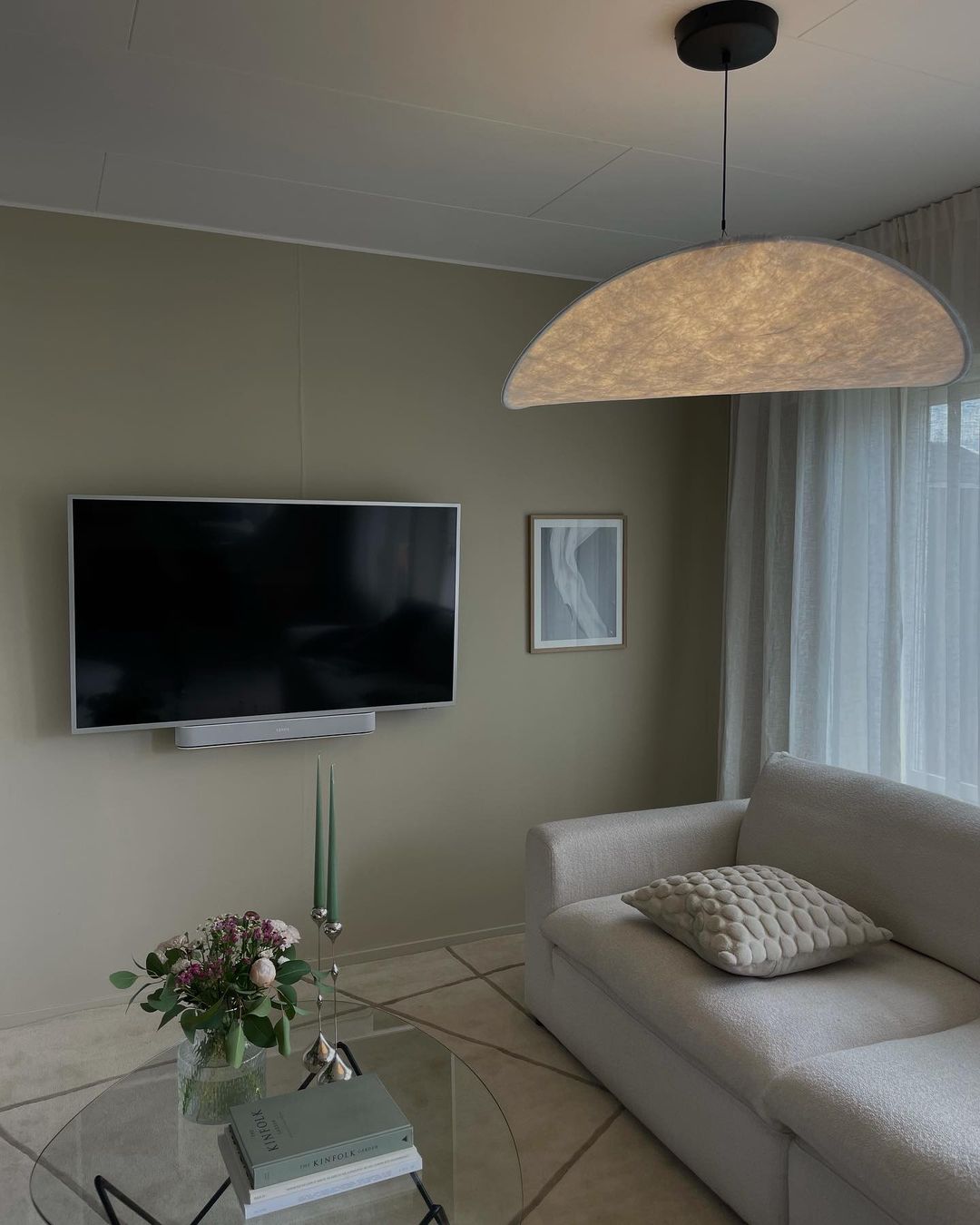 Larenol Paper & Glass Fiber Pendant Lamp