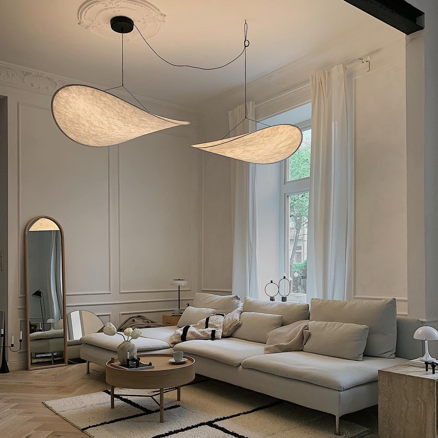 Larenol Paper & Glass Fiber Pendant Lamp