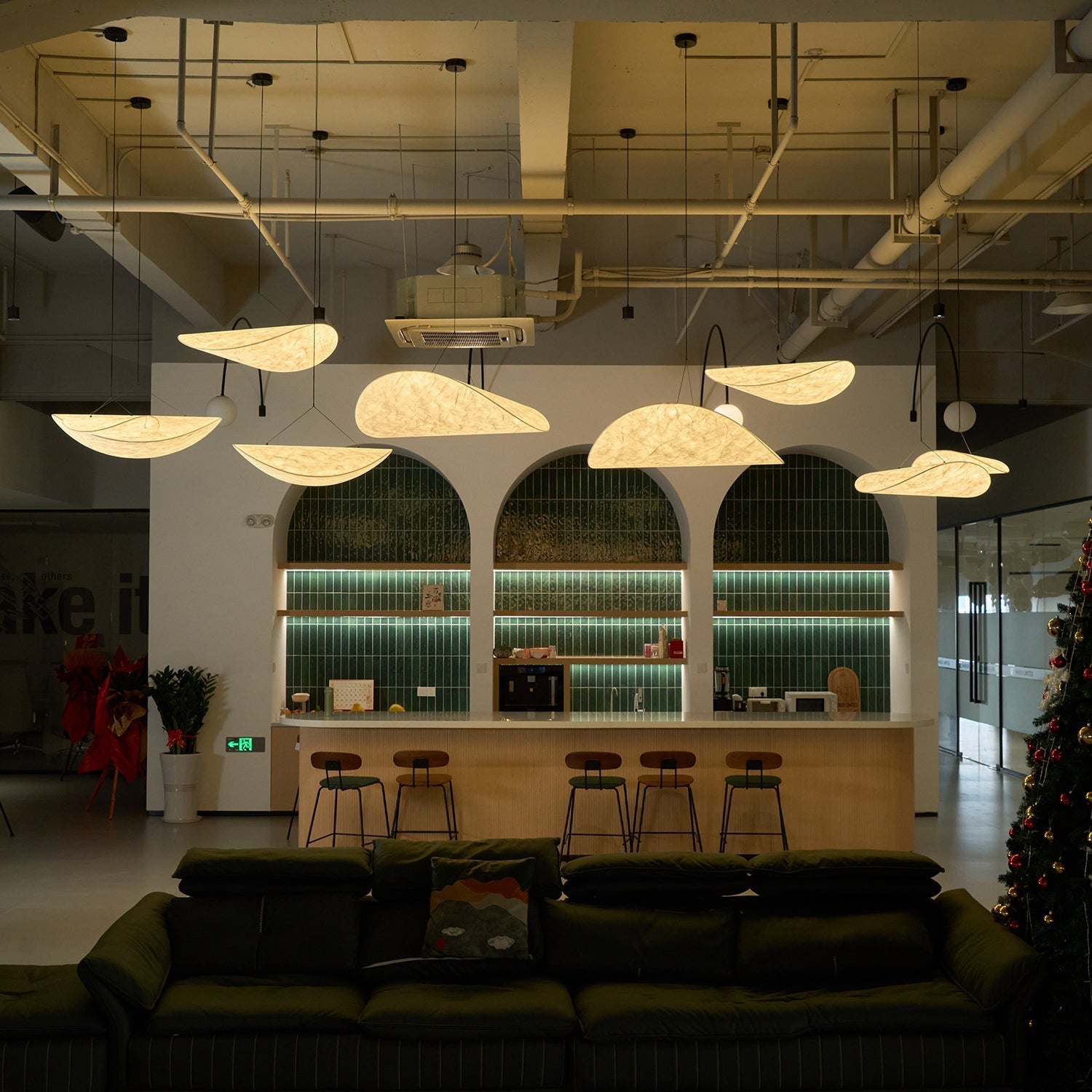 Tense Tyvek Pendant Lamp - Neutral Decor