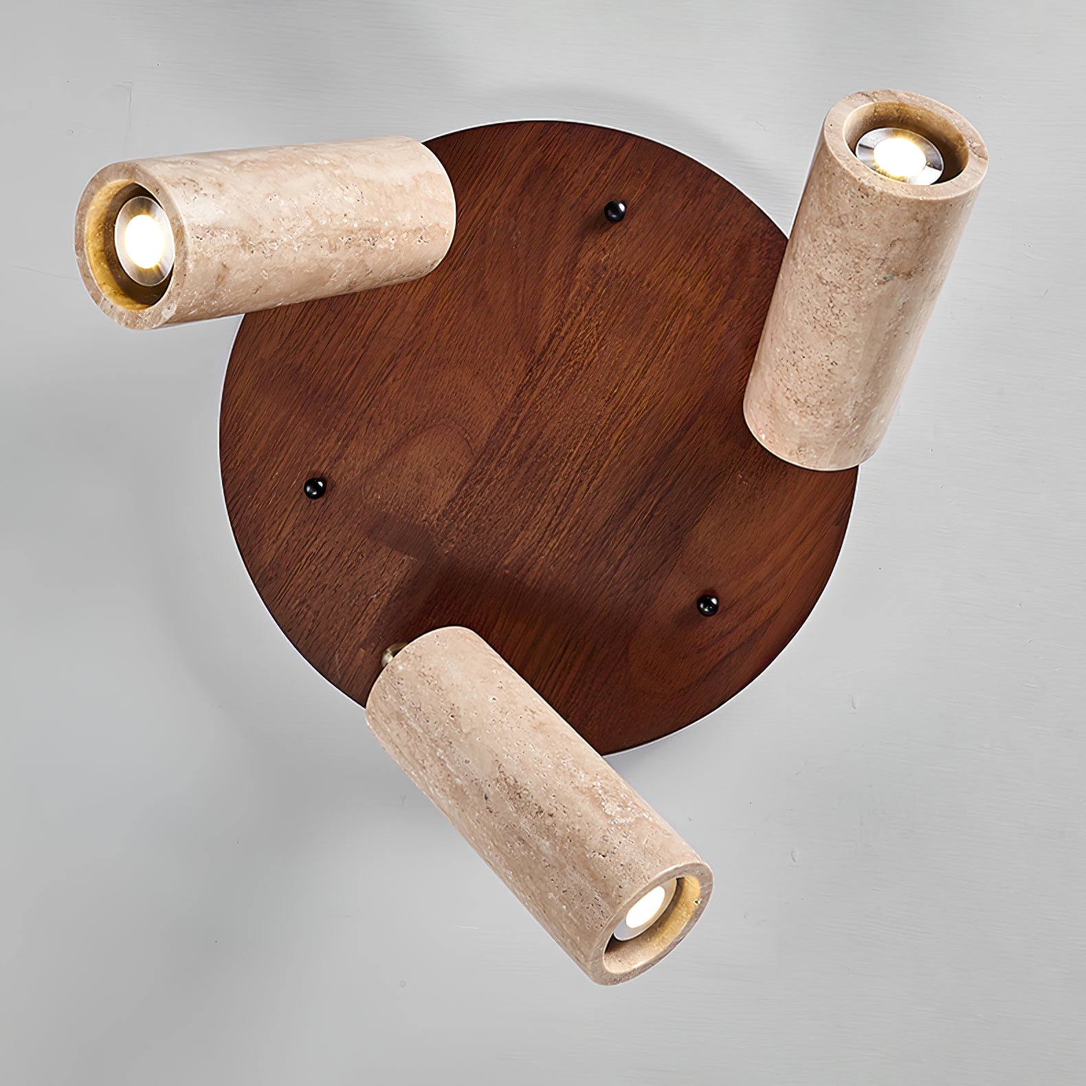 Zevenion Multi-Arm Travertine Ceiling Light