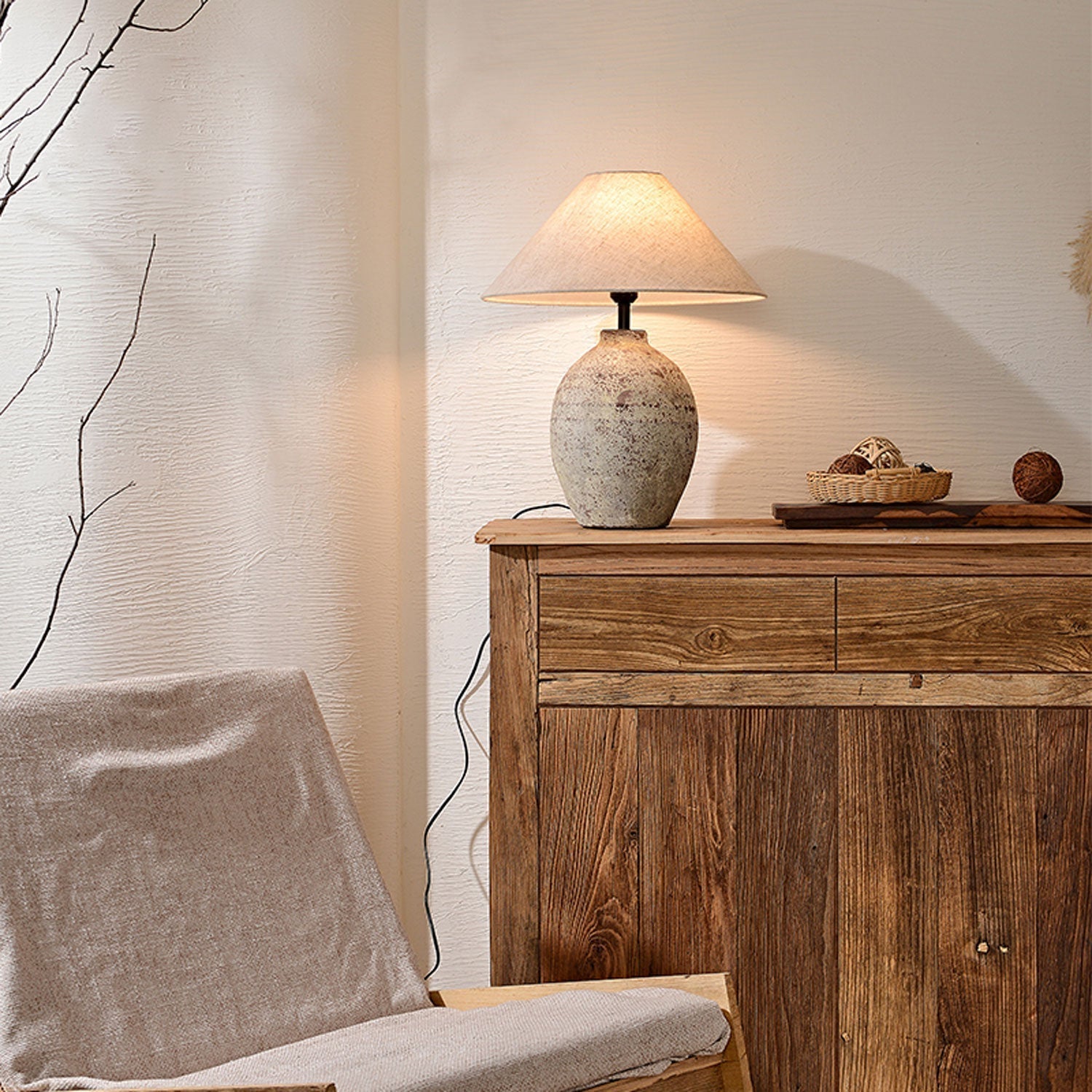 Terravina Textured Ceramic Table Lamp