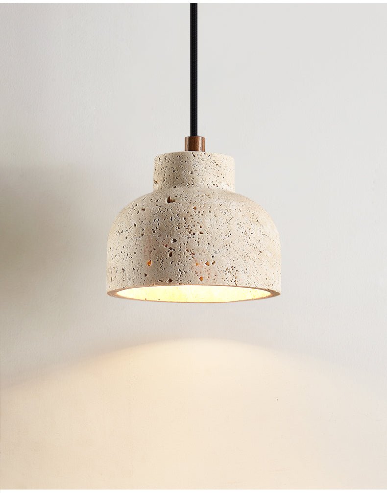 Noraneria Travertine Bell Pendant Lamp