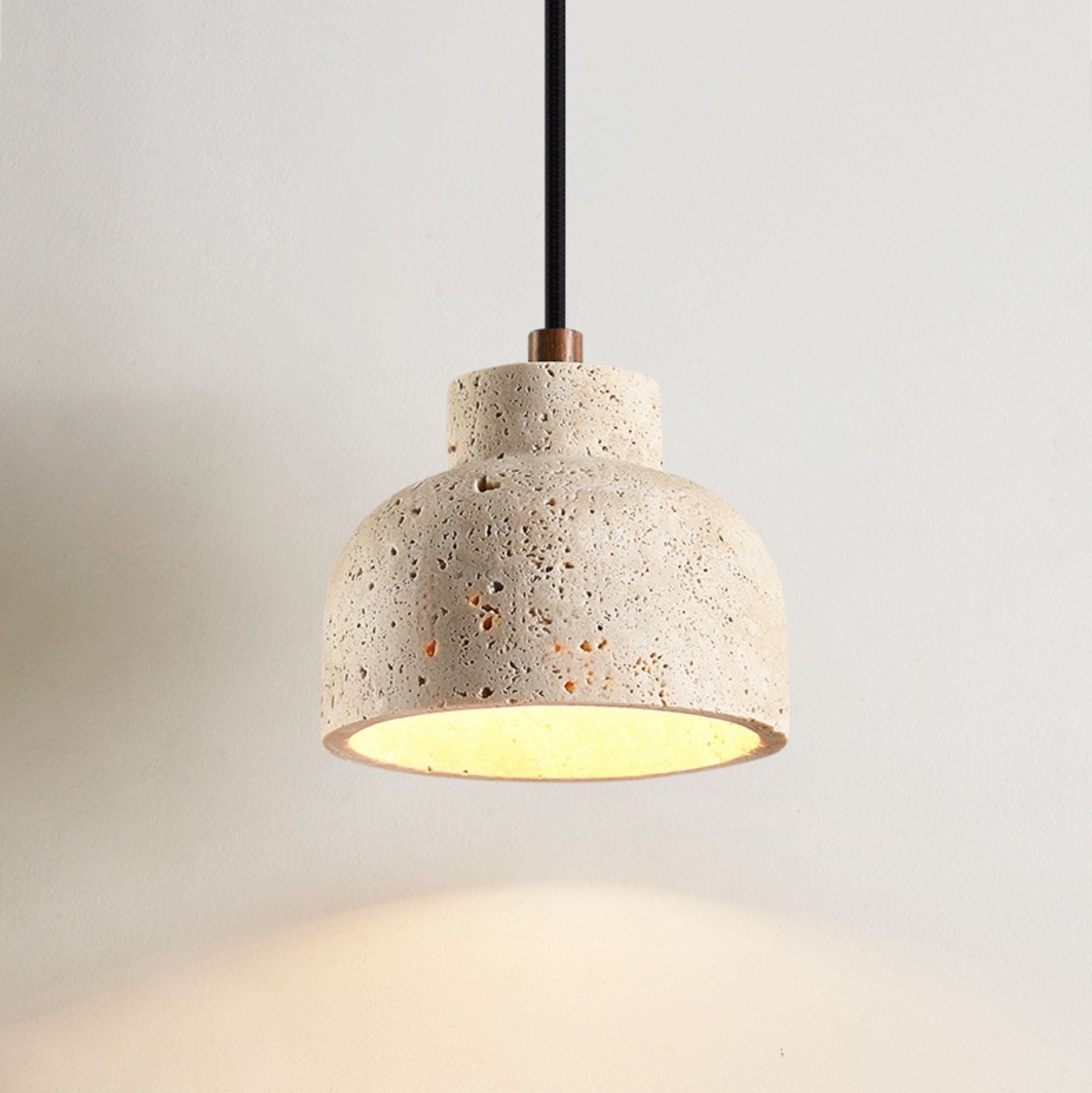 Noraneria Travertine Bell Pendant Lamp
