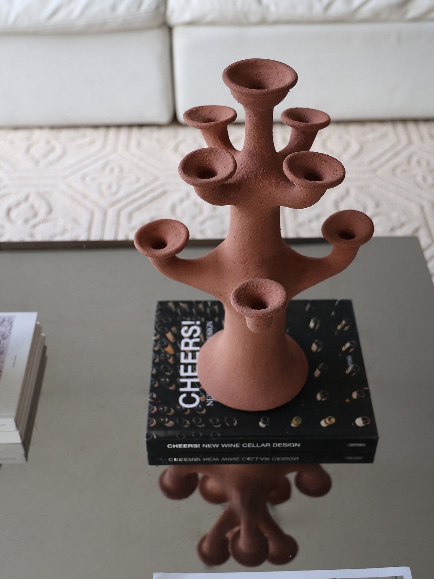 Terracotta Tree Candelabra