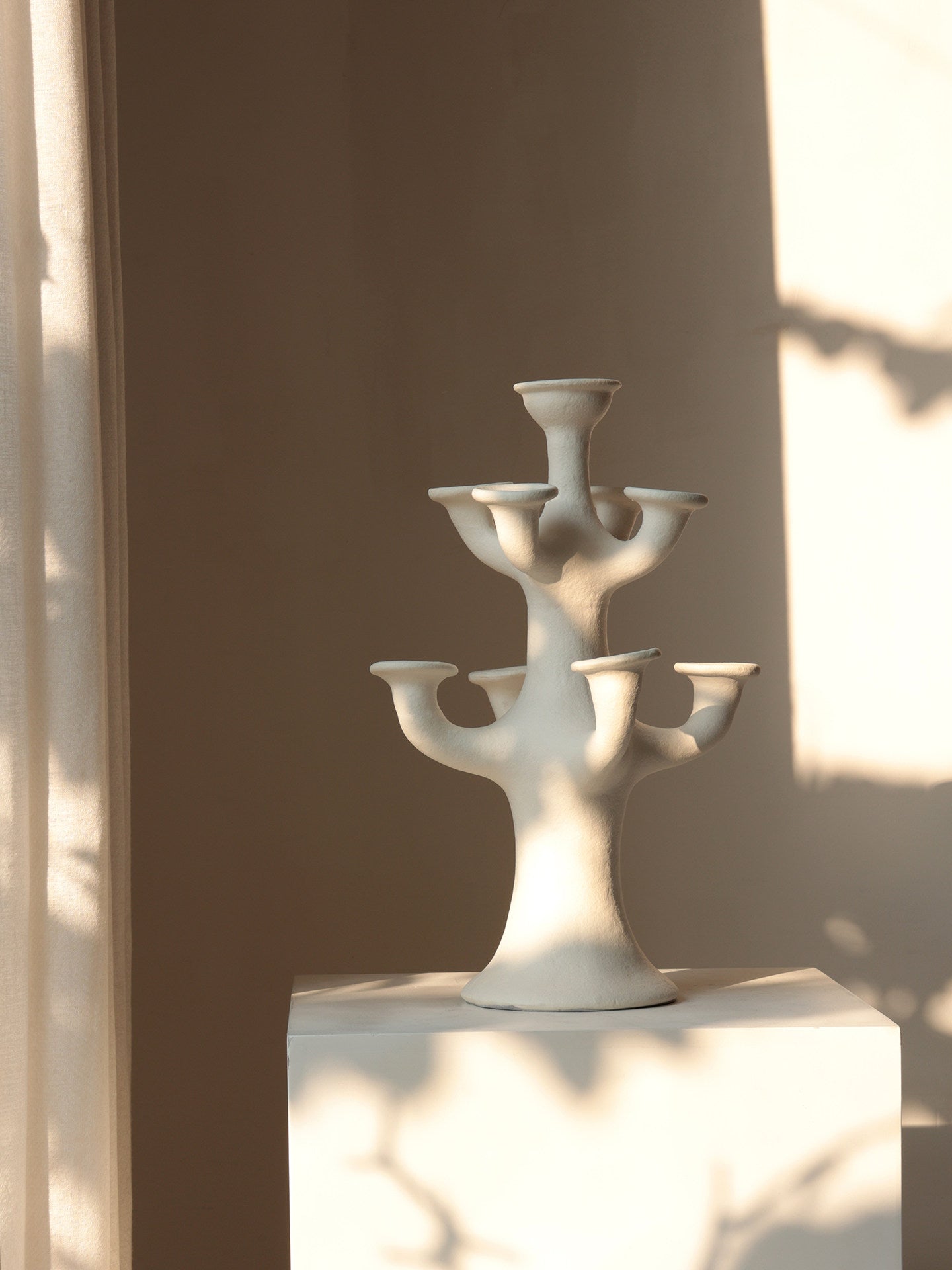 Terracotta Tree Candelabra
