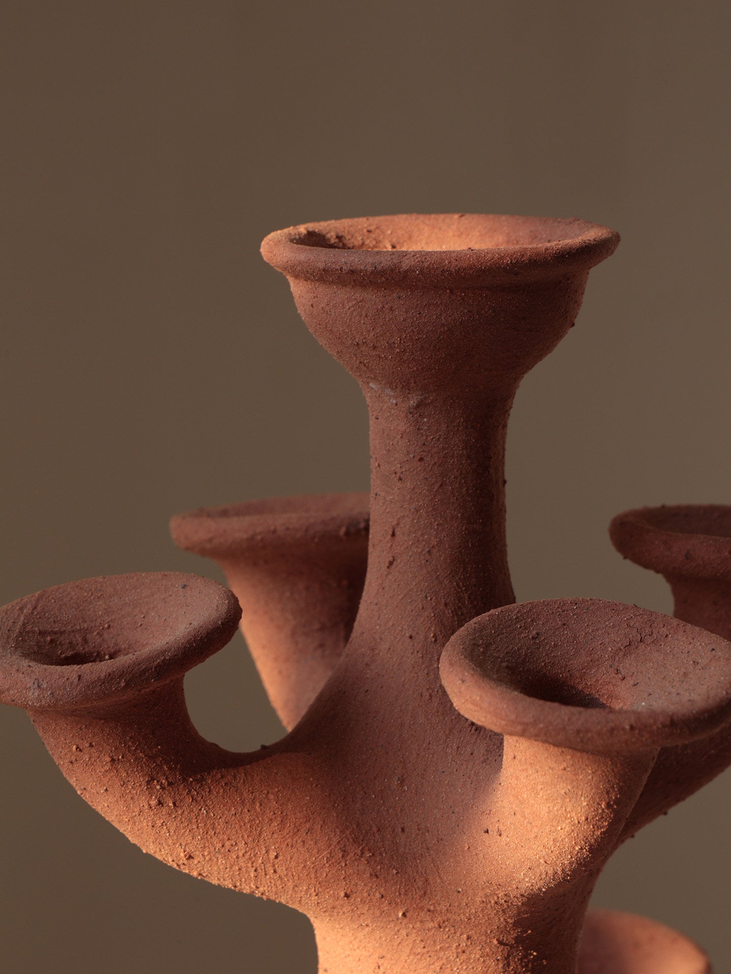 Terracotta Tree Candelabra