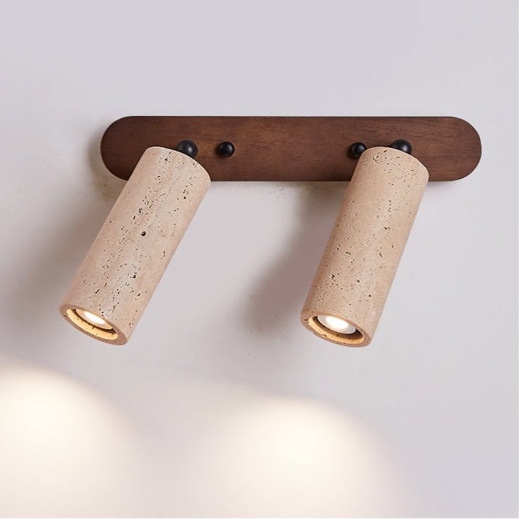 Sereise Travertine Beam Wall Light