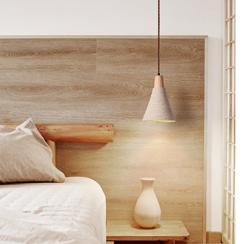 Rivelina Carved Cone Pendant Light