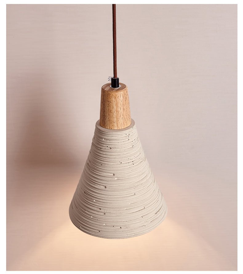 Rivelina Carved Cone Pendant Light