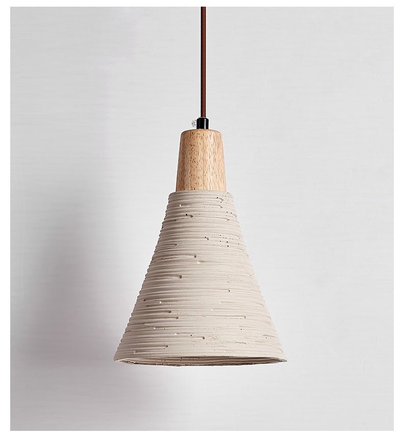 Rivelina Carved Cone Pendant Light