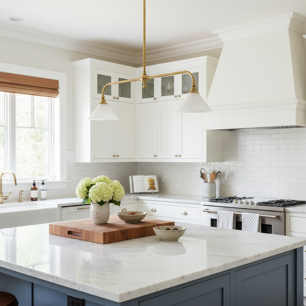 Bellwood Brass Linear Pendant Light