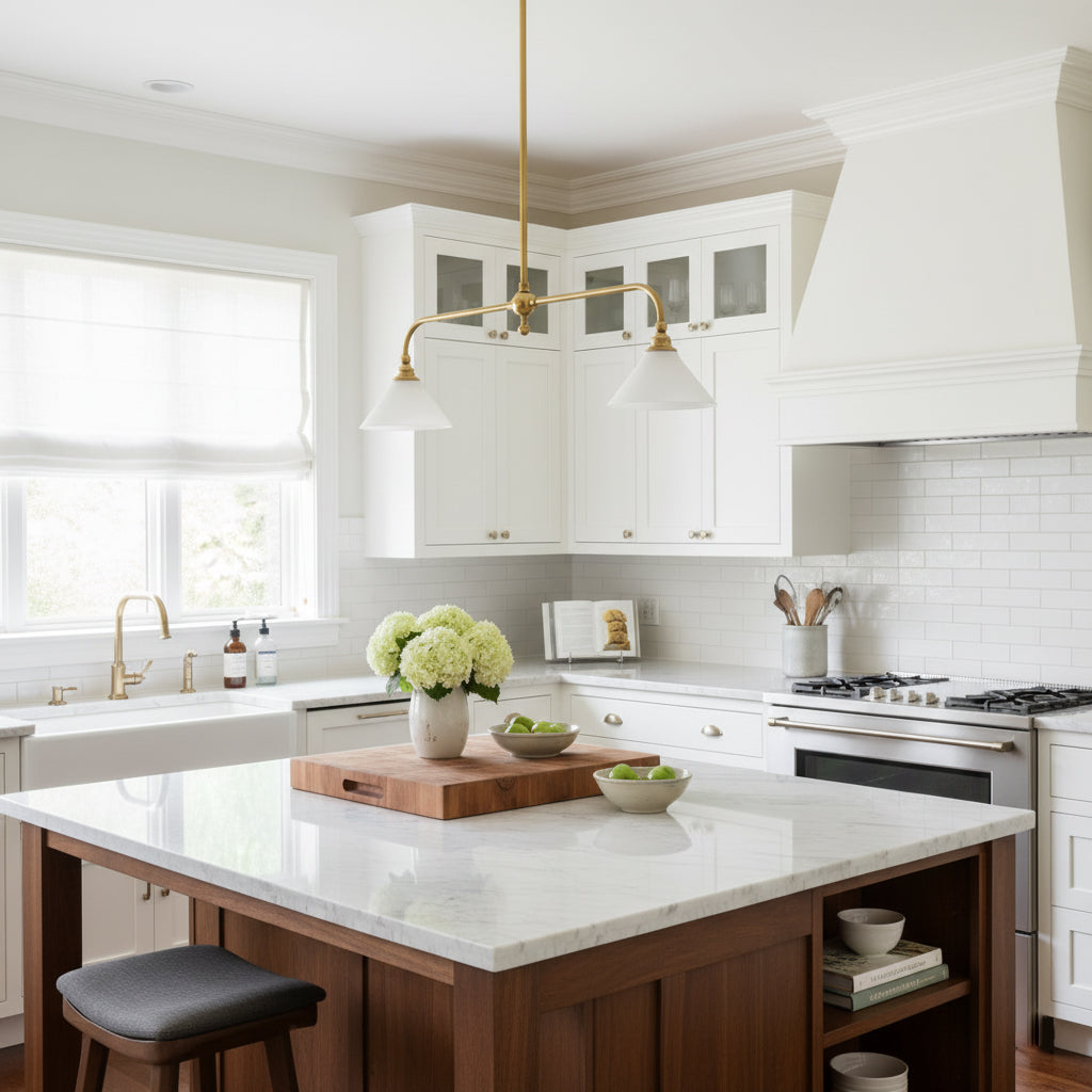 Bellwood Brass Linear Pendant Light