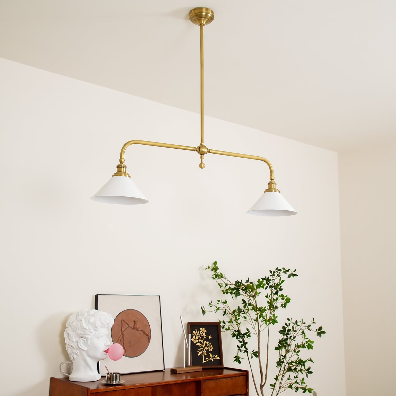 Bellwood Brass Linear Pendant Light