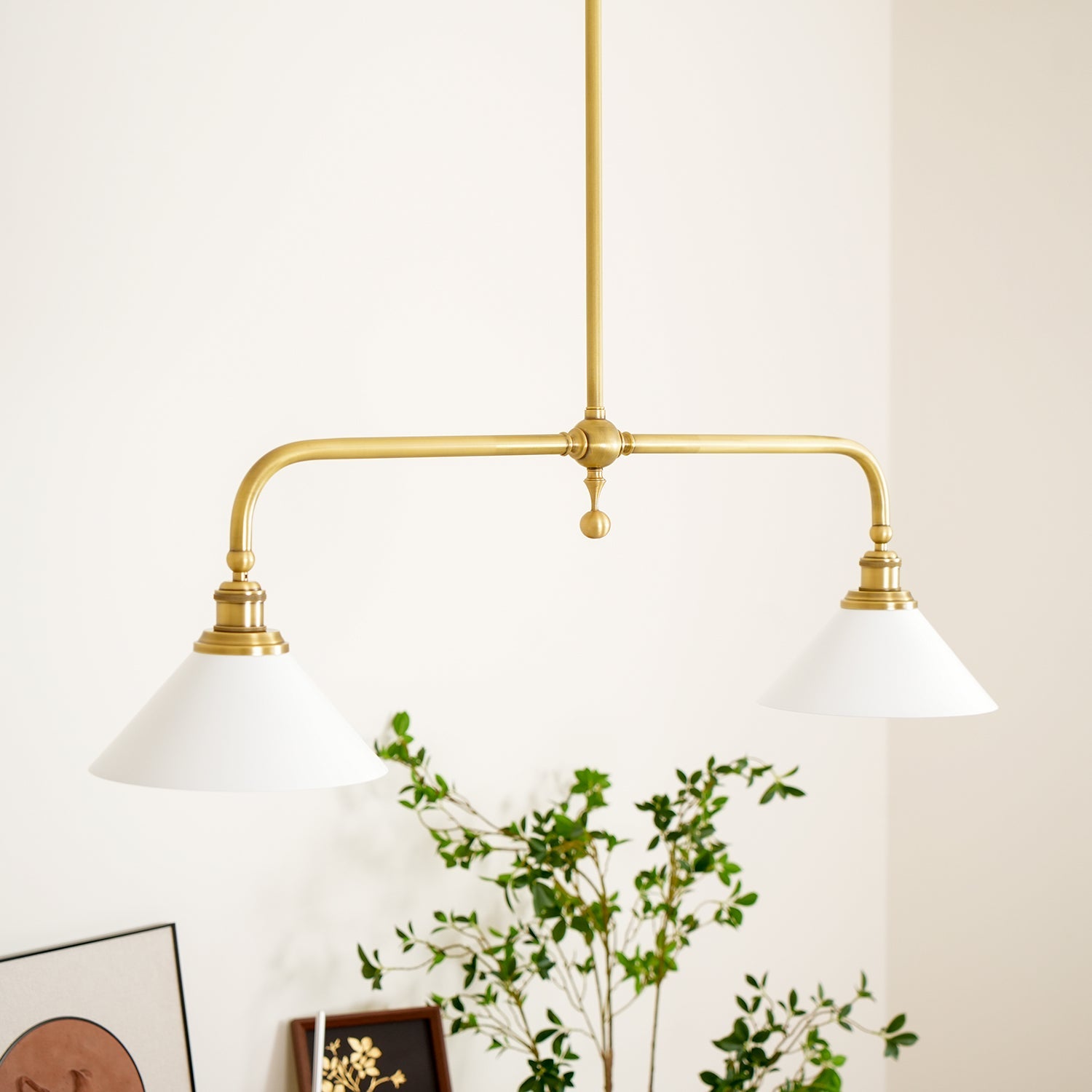 Bellwood Brass Linear Pendant Light