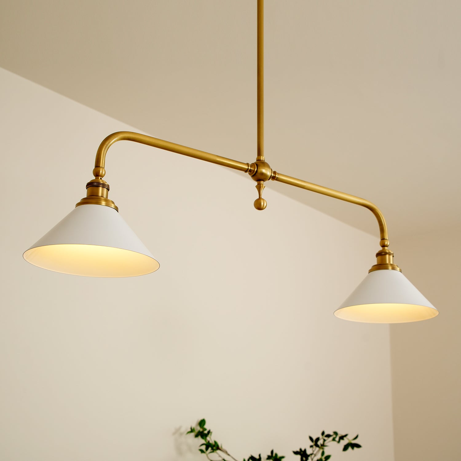 Bellwood Brass Linear Pendant Light