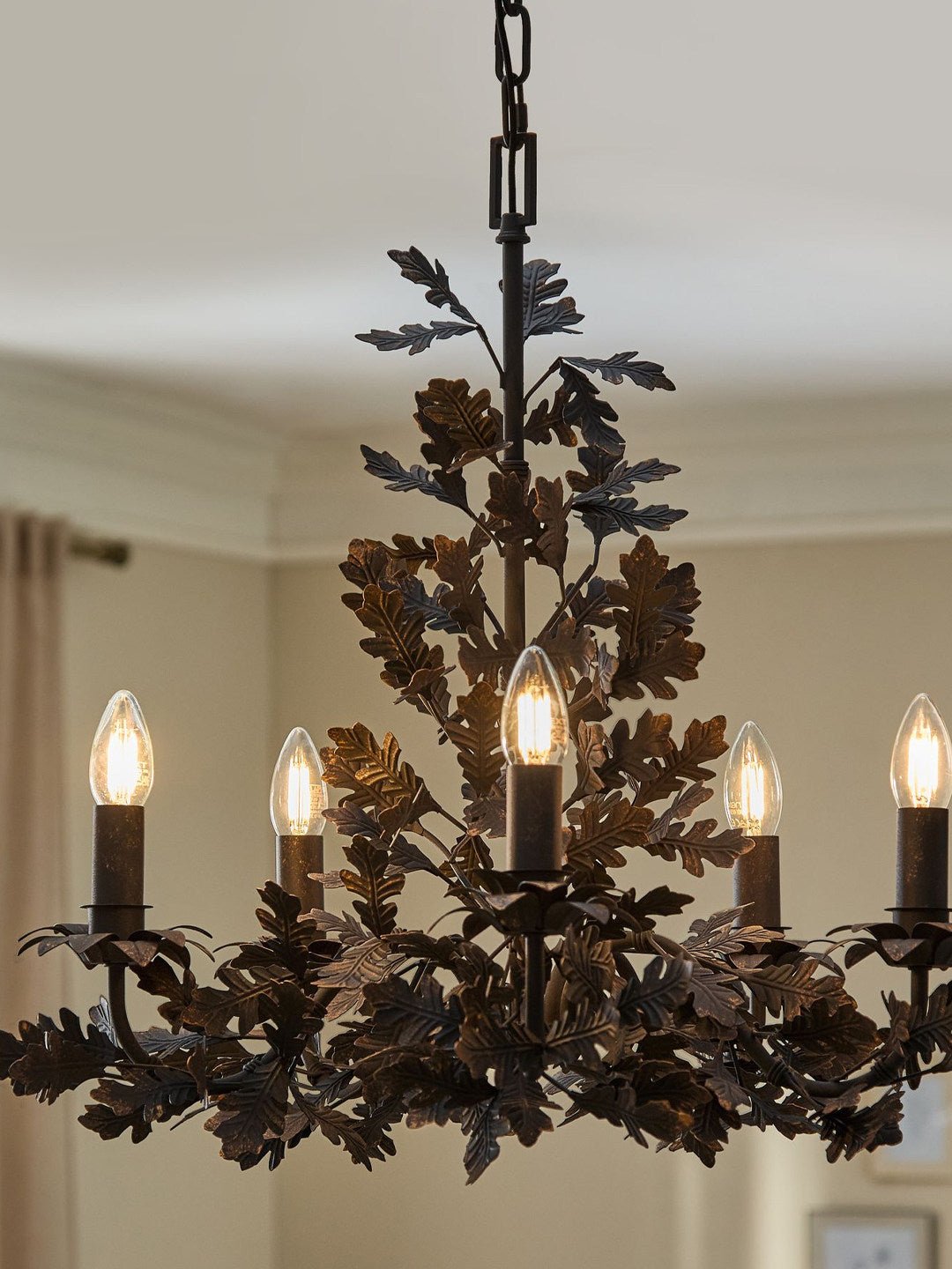 Syleeon Thicket Oak Leaf Chandelier