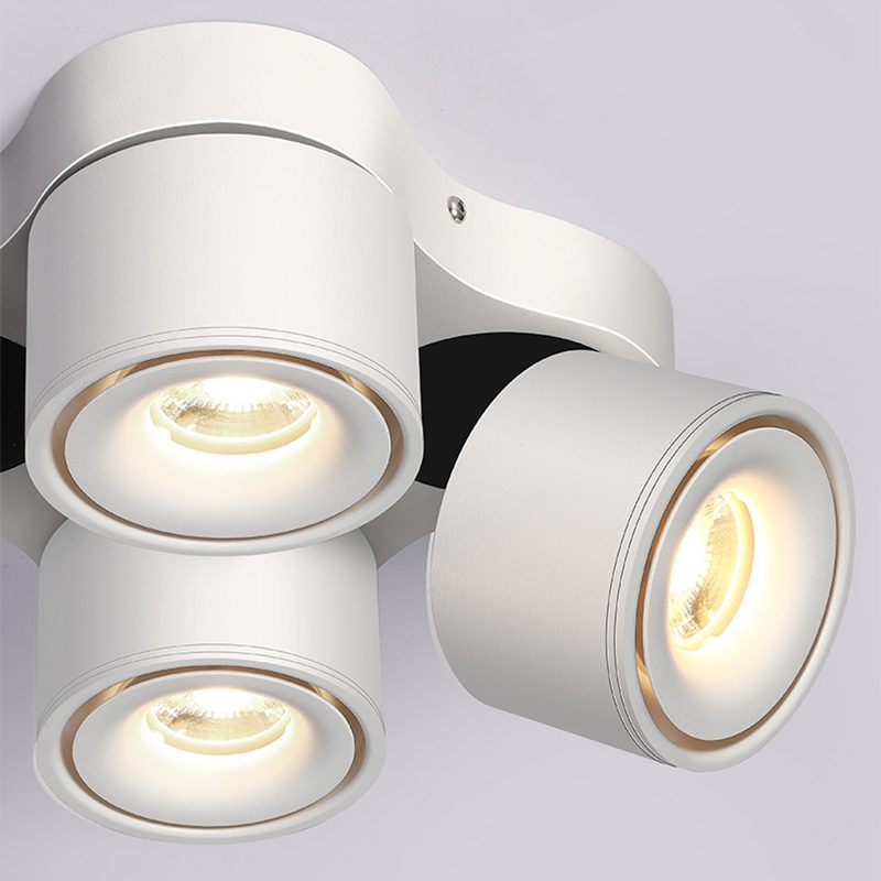 Nylaeara Three-heads Rotating Folding Ceiling Lamp
