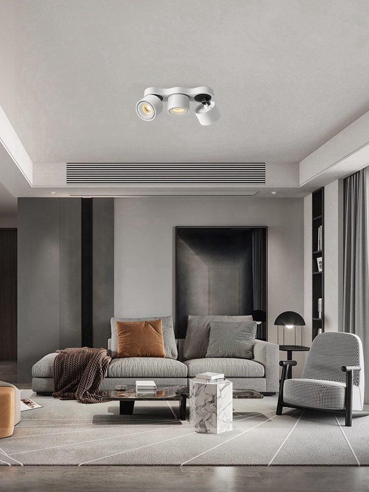 Nylaeara Three-heads Rotating Folding Ceiling Lamp