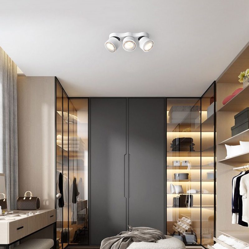 Nylaeara Three-heads Rotating Folding Ceiling Lamp