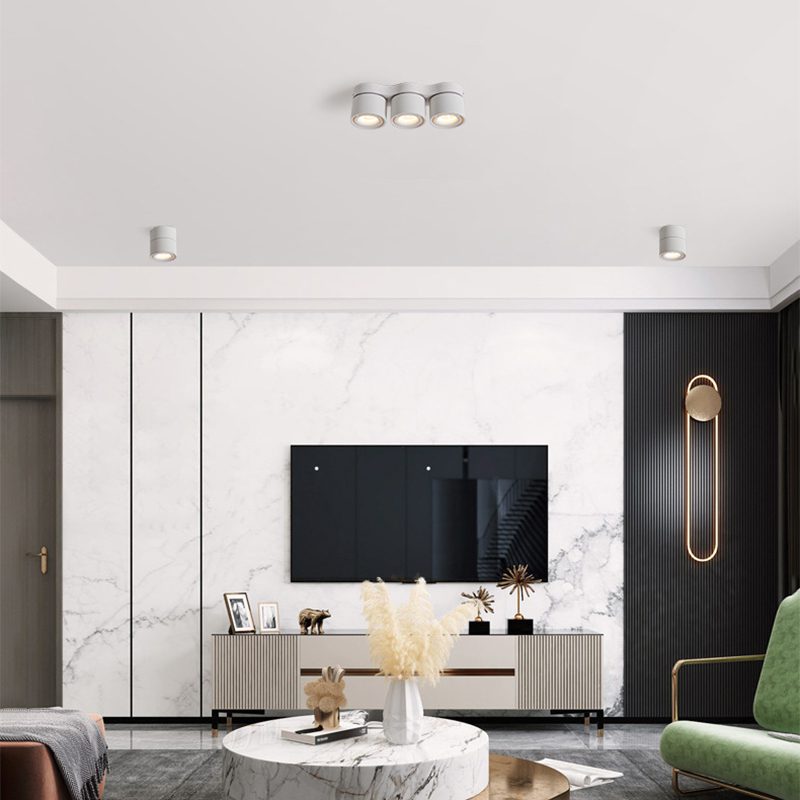 Nylaeara Three-heads Rotating Folding Ceiling Lamp