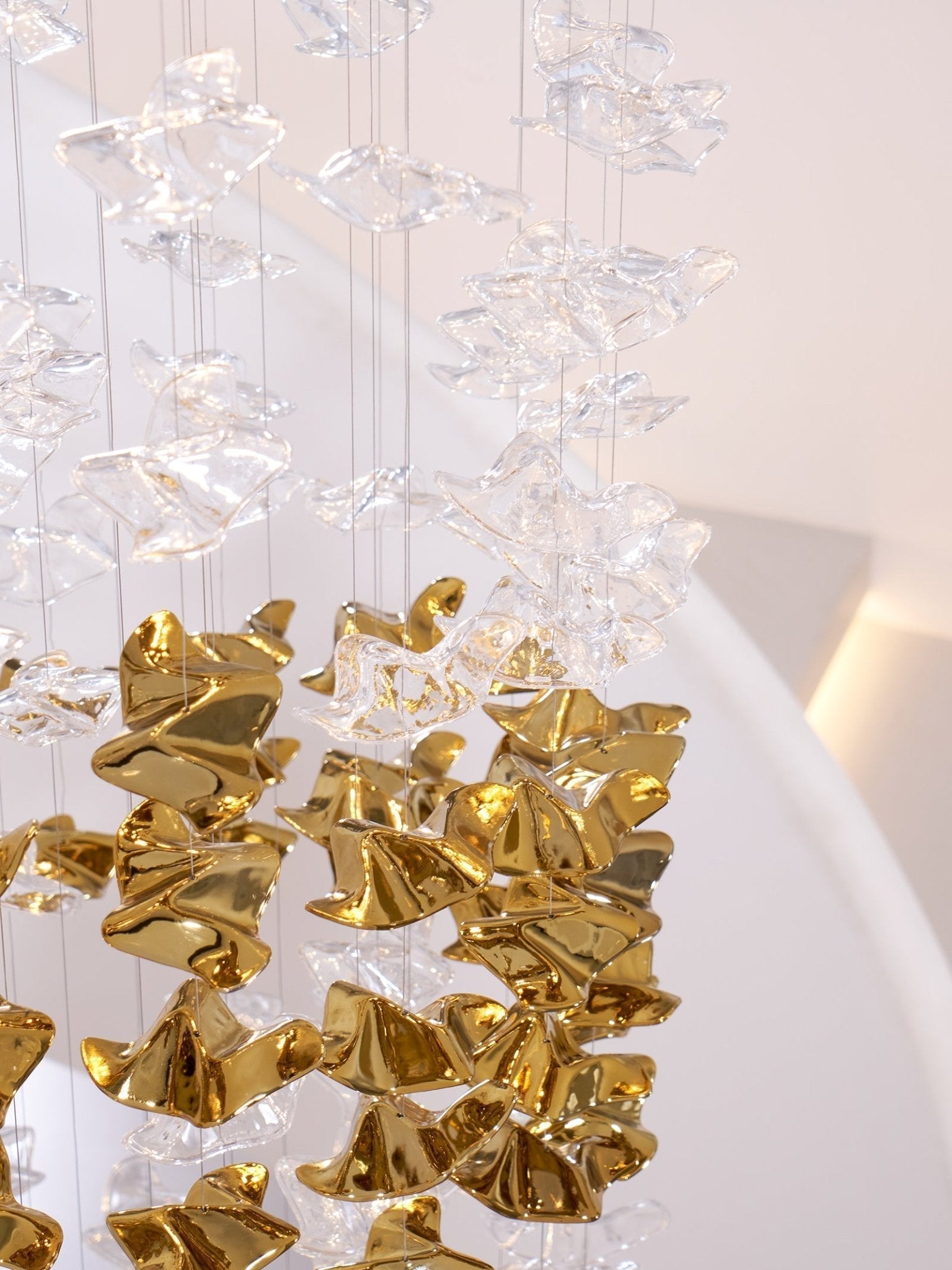 Velaise Luxury Tidal Art Glass Pendants Lamp