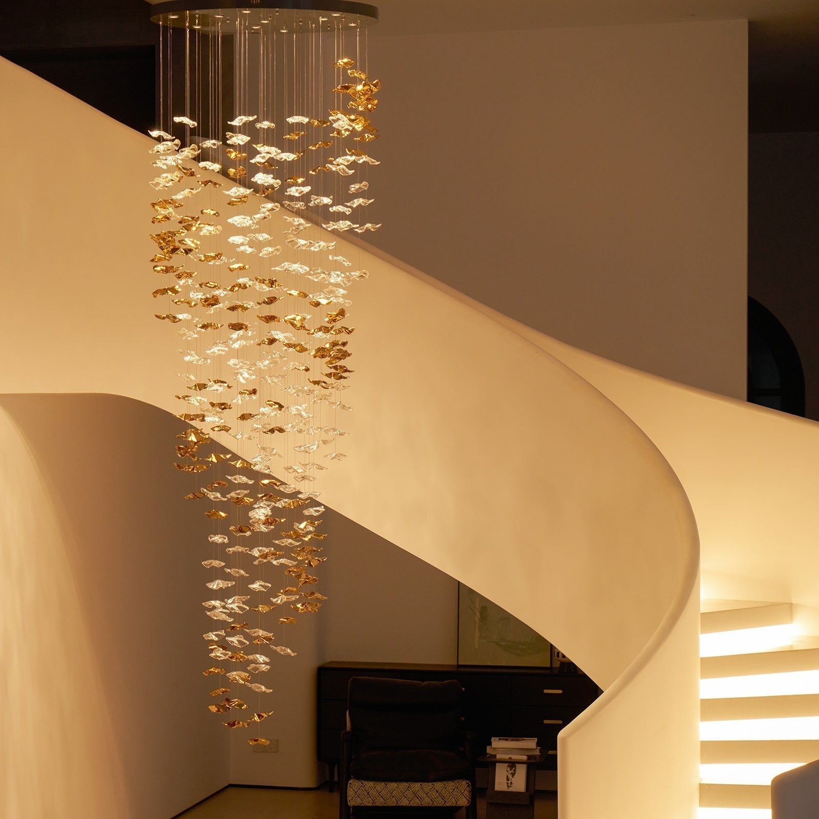 Velaise Luxury Tidal Art Glass Pendants Lamp